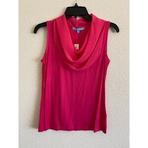 Pink Cowl Neck XS Work Tank